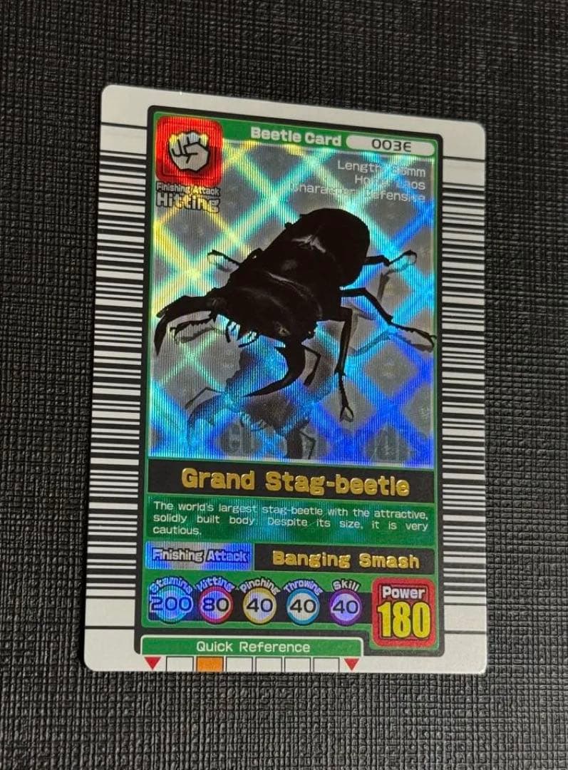 【希少】ムシキング グランディスオオクワガタ 初期デザイン 英語版