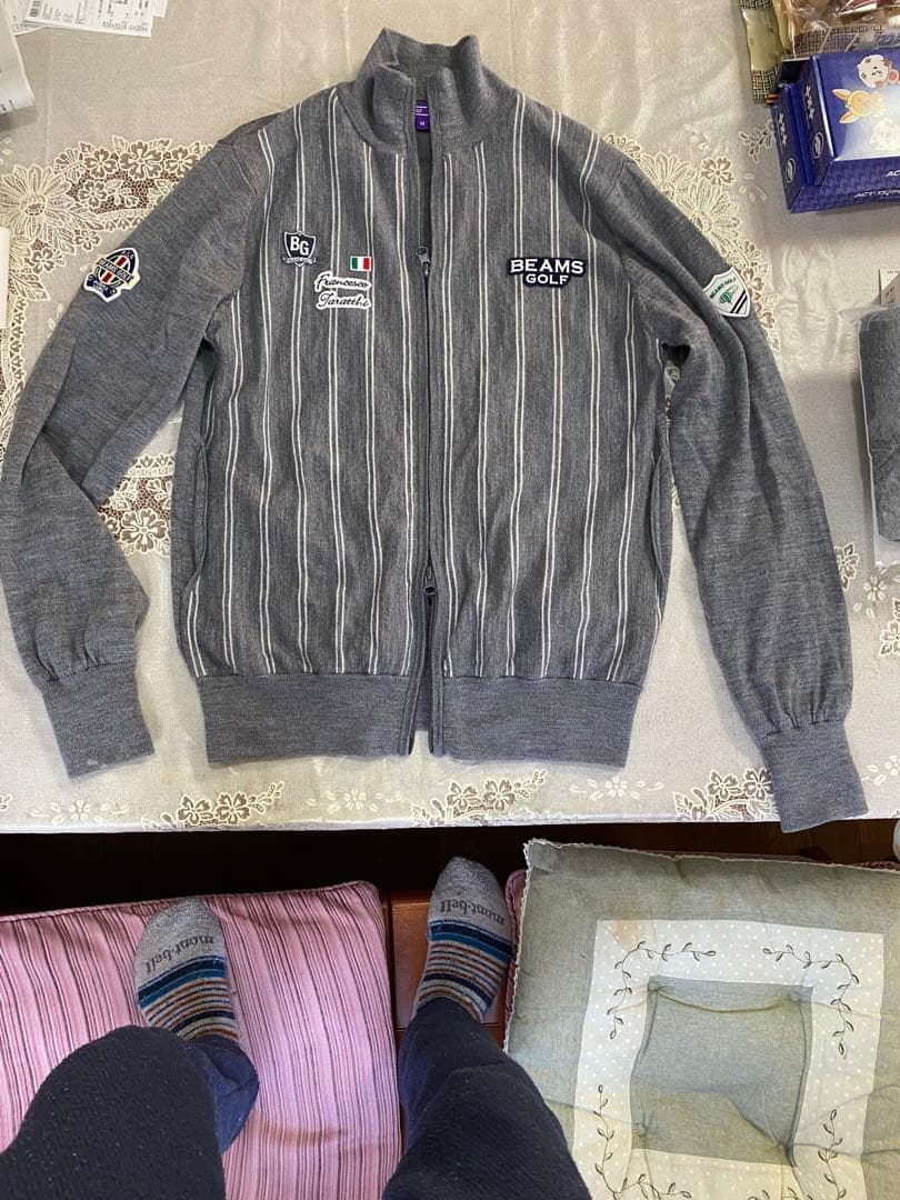 （使用浅・美品）ビームスゴルフ　蓄熱　ブルゾン　ジャケットM