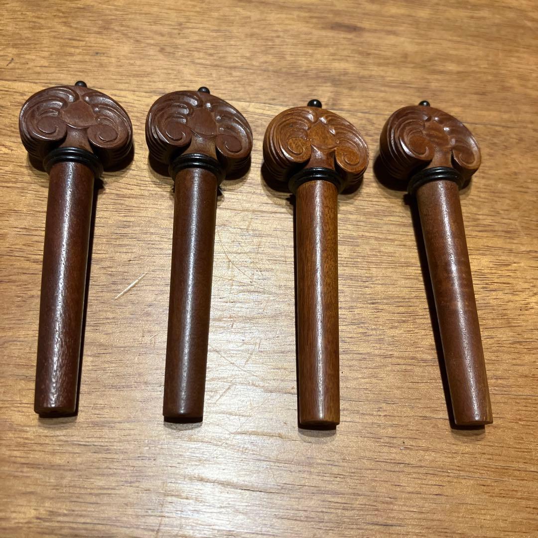 ドイツ製手工品糸巻き4本　バイオリン用未使用