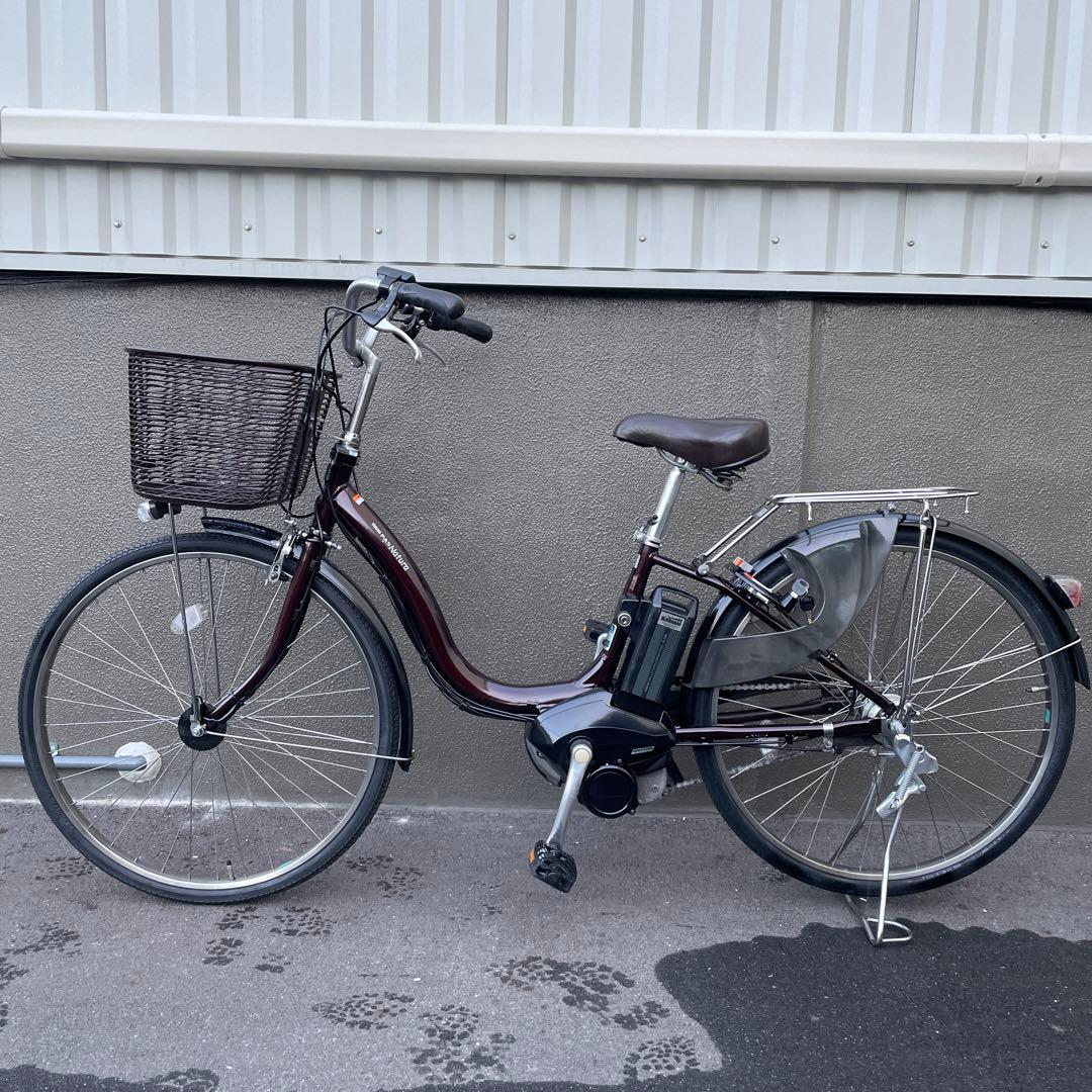 ヤマハ電動アシスト自転車ブラウン