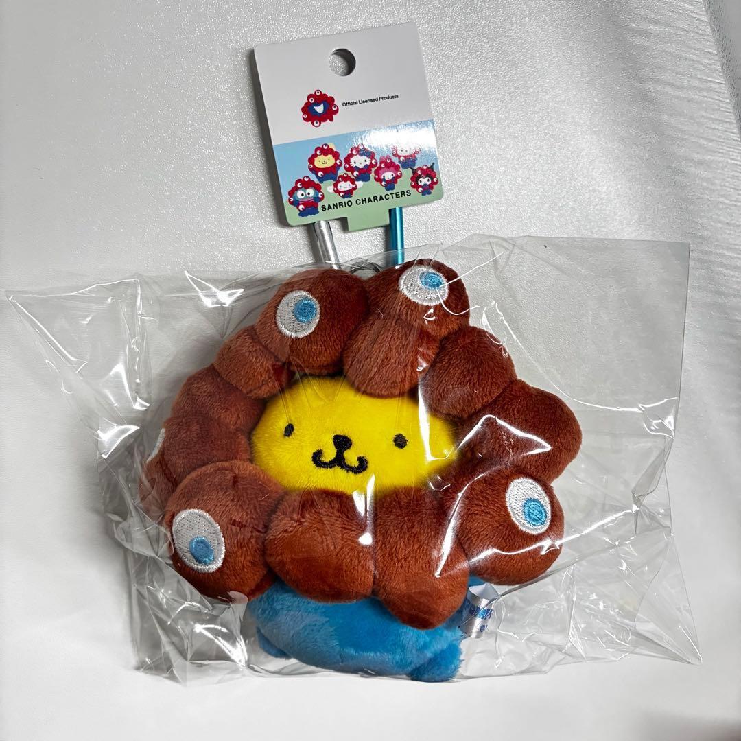 【新品】万博 ポムポムプリン ミャクミャク ぬいぐるみ カラビナ付き