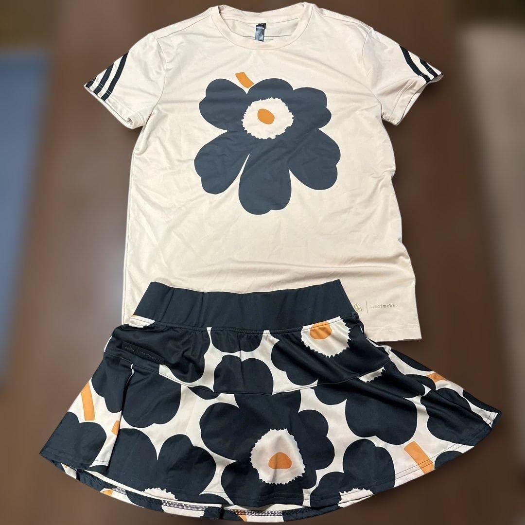 アディダスadidas マリメッコmarimekko テニスウェア　上下