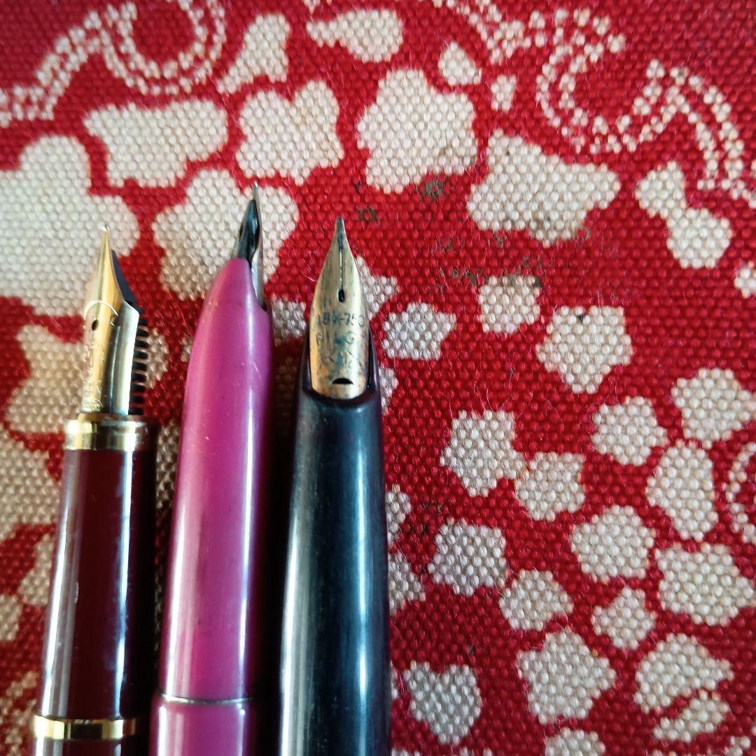 万年筆3本K14.2本K18.1本