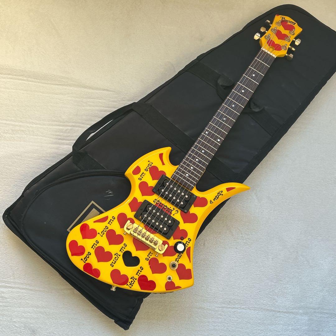 BURNY YH-JR hideモデル アンプ内蔵 モッキンバード ギター