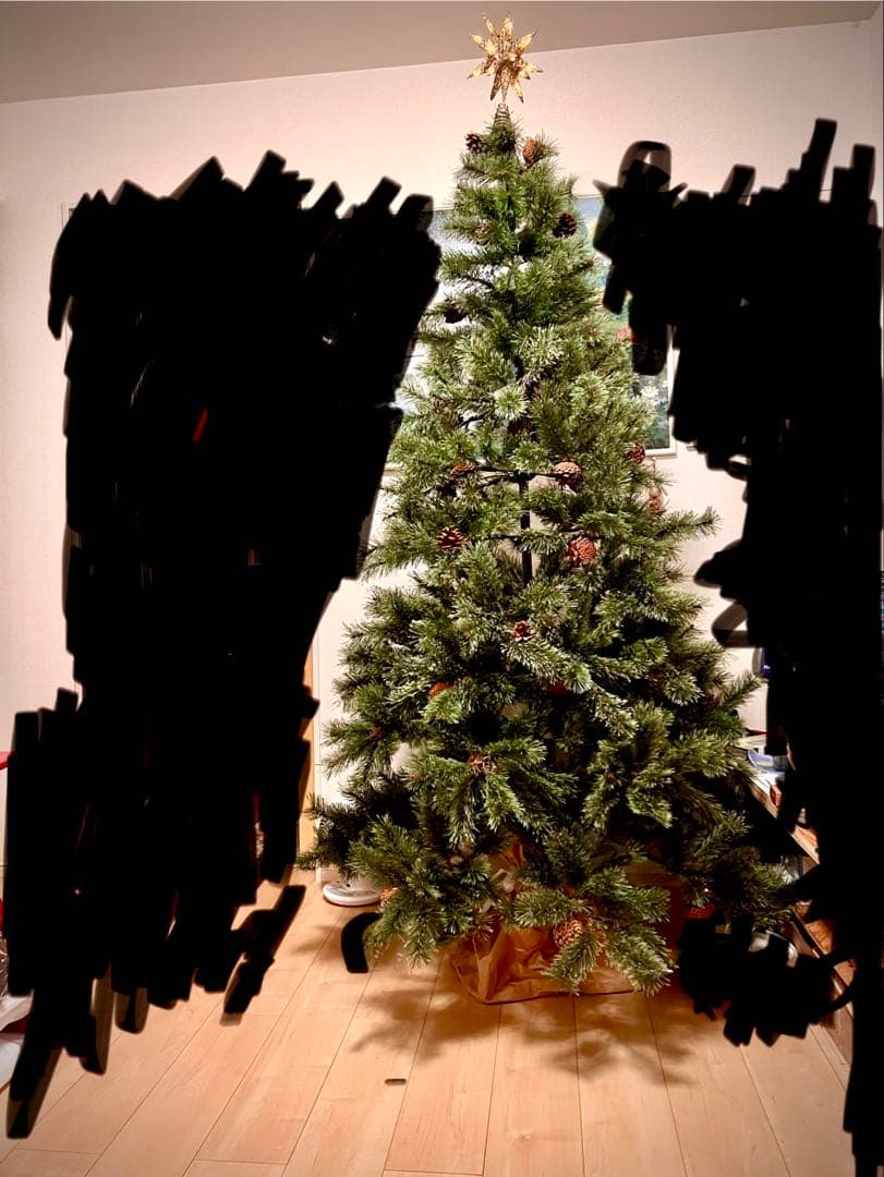 210cm クリスマスツリー 星型オーナメント　たくさんおまけ付き商品説明ご参照