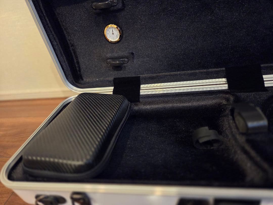 バイオリンケース　ポリカーボネート　ホワイトビスケット　スクエア型　オブロング