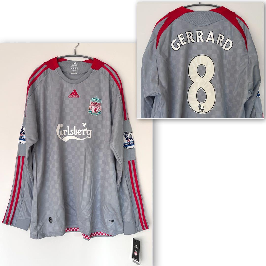 新品タグ付！08/09 リヴァプールFC ユニフォーム XL ジェラード8