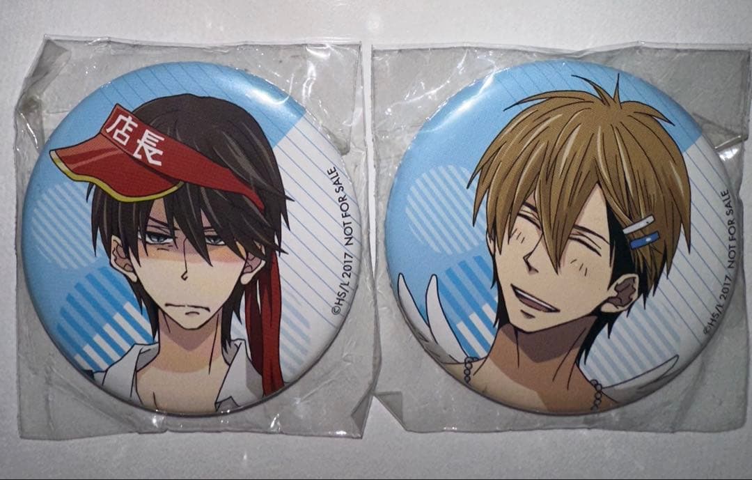 抱かれたい男1位に脅されています。アニメイト店長　缶バッジ 2個セット　激レア品