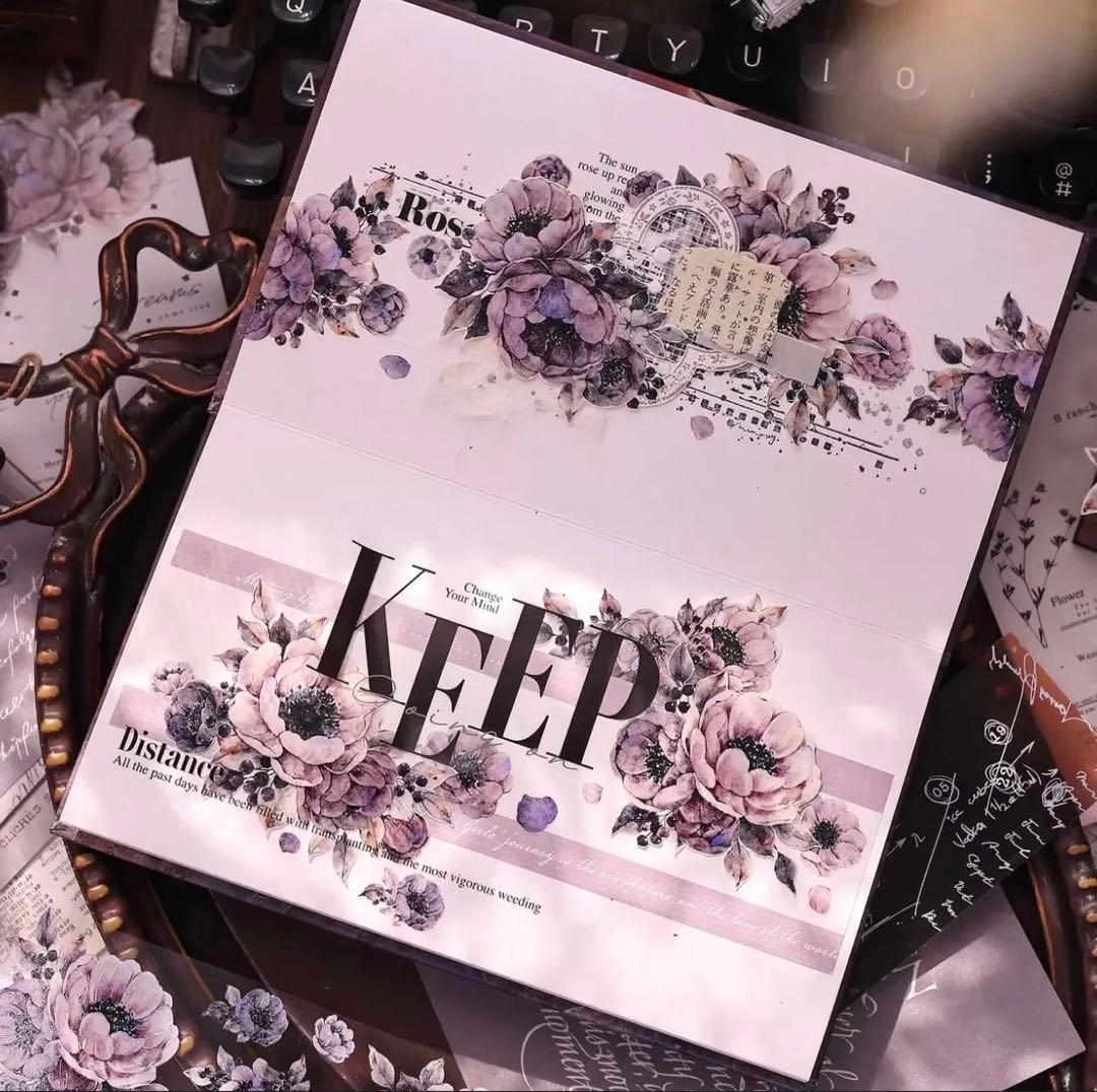 贝壳光 晚风 ダイカット加工 5.5cm×6m 海外マスキングテープ　海外マステ