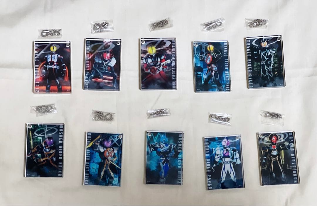 仮面ライダー555 仮面ライダーファイズ ドミノ風チャーム コンプリートセット