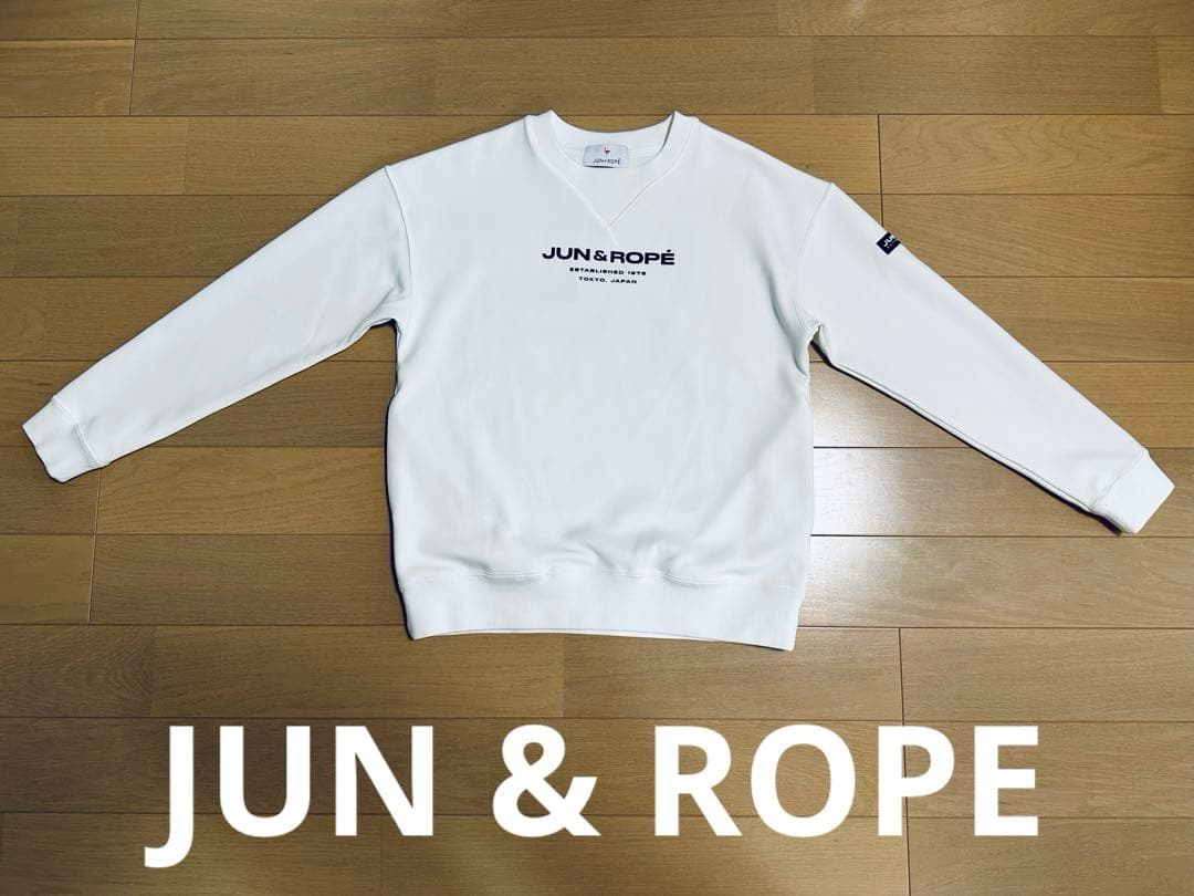 JUN＆ROPE レディース スウェット ダンボールニット ホワイト Sサイズ