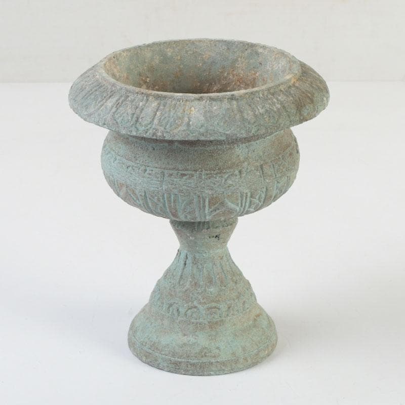 中国　古銅青銅　花草文　香炉　N　9810