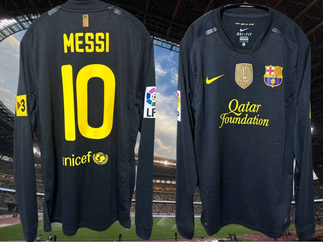 【メッシ#10】バルセロナ 選手支給 AWAY ユニフォーム11/12 Lサイズ