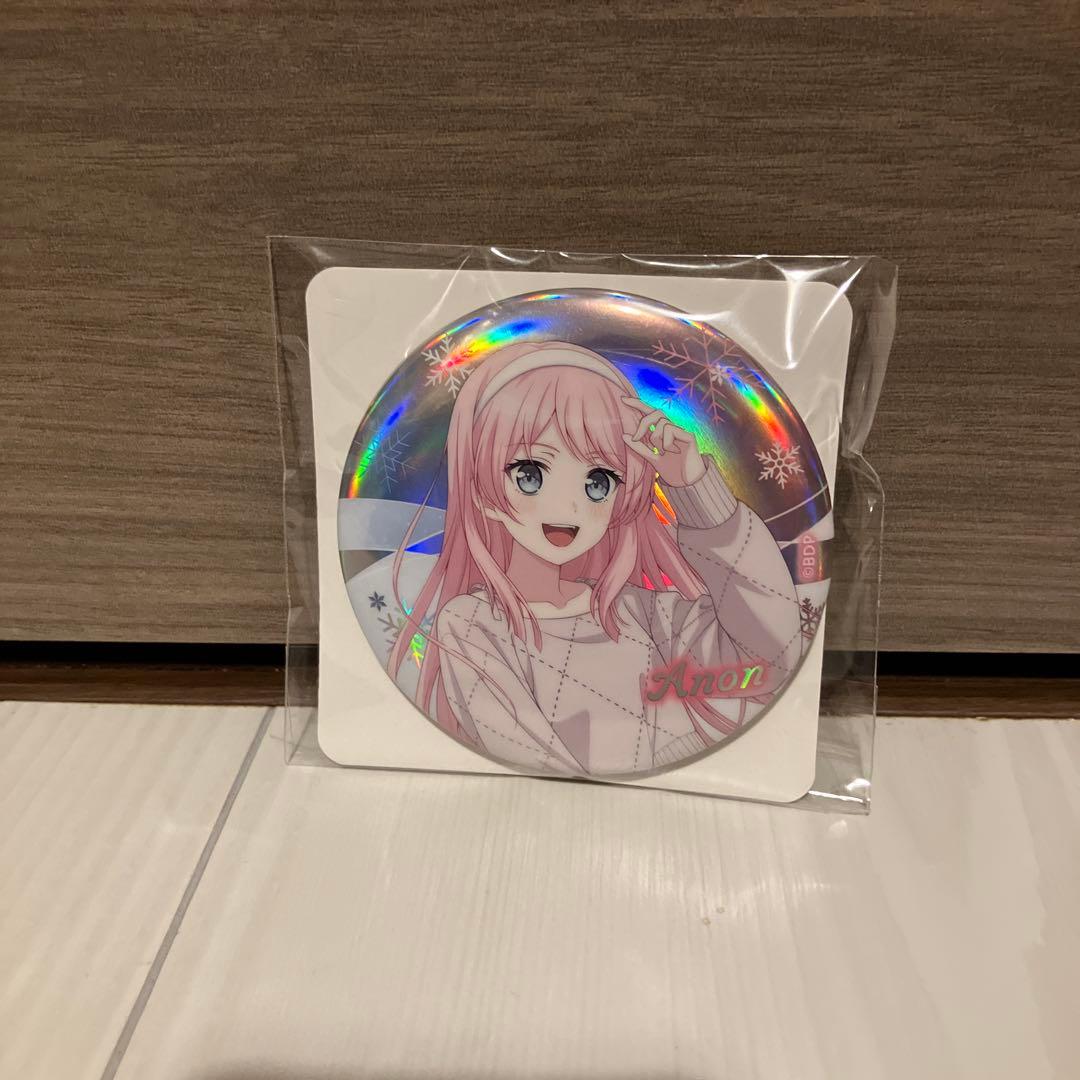 バンドリ オーロラ箔押しビッグ缶バッジ 千早愛音 GiGO限定