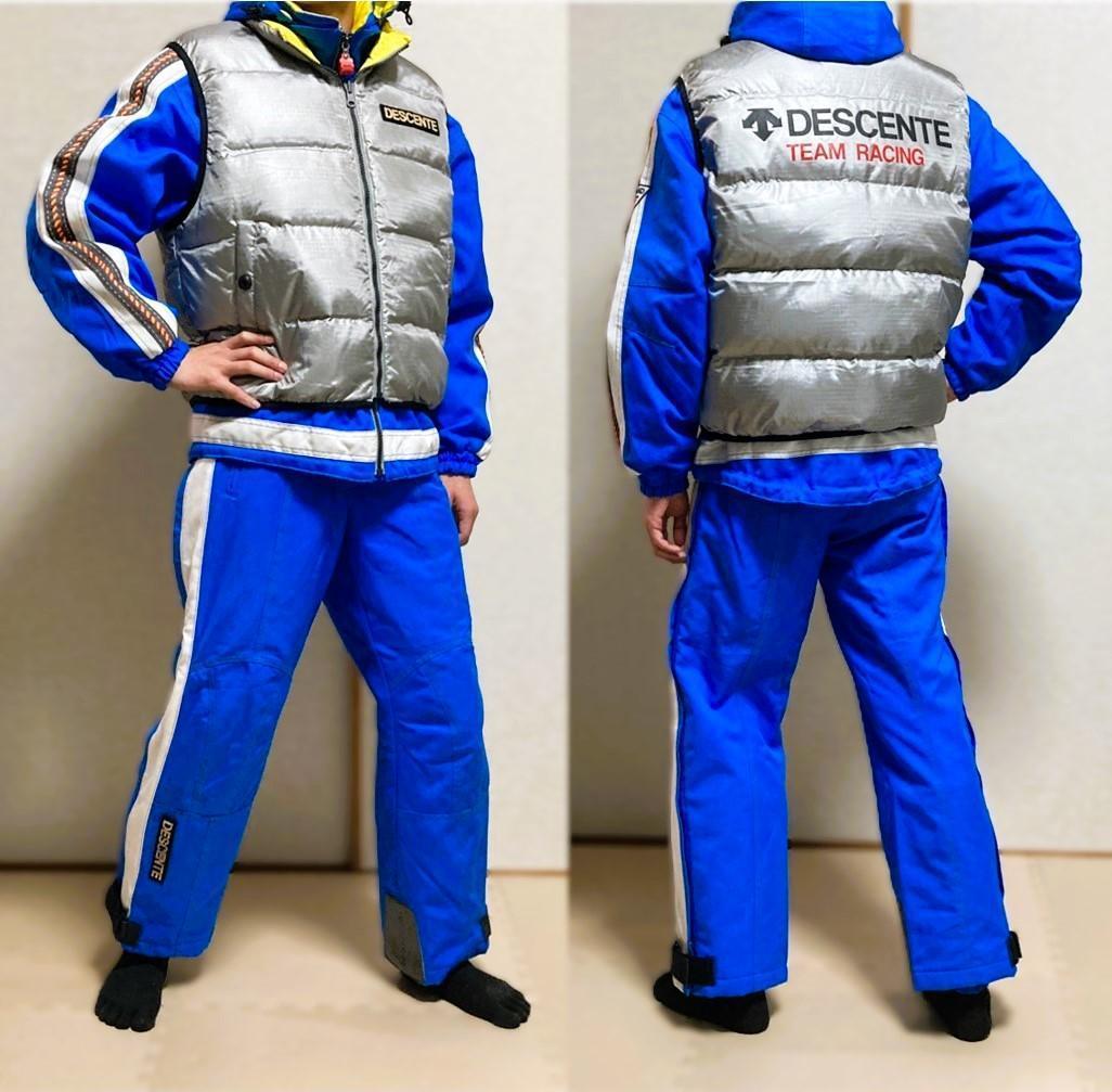 DESCENTE デサント スキーウェア 上下セット リバーシブルダウン　レトロ