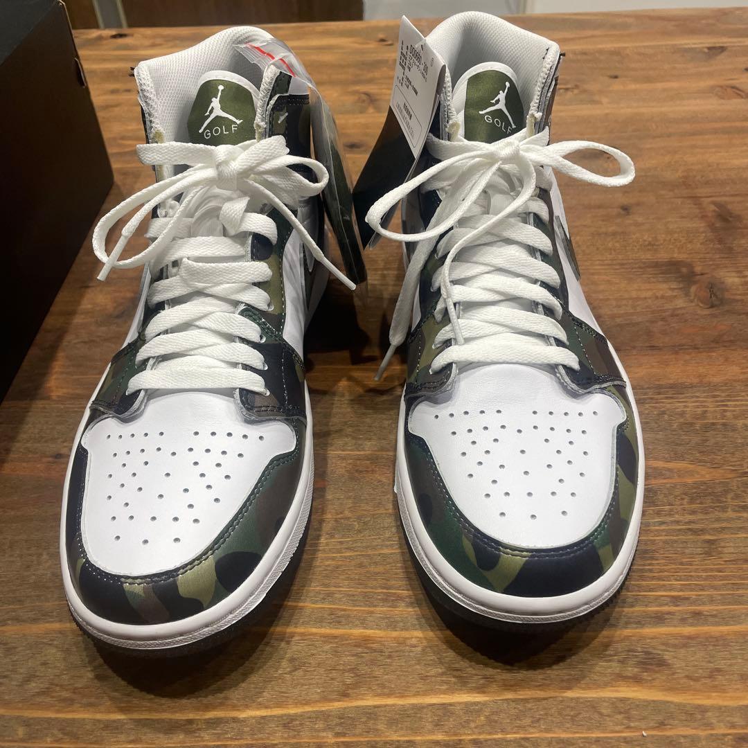 シューズ(男性用) Nike Air Jordan 1 High Golf Camo/White