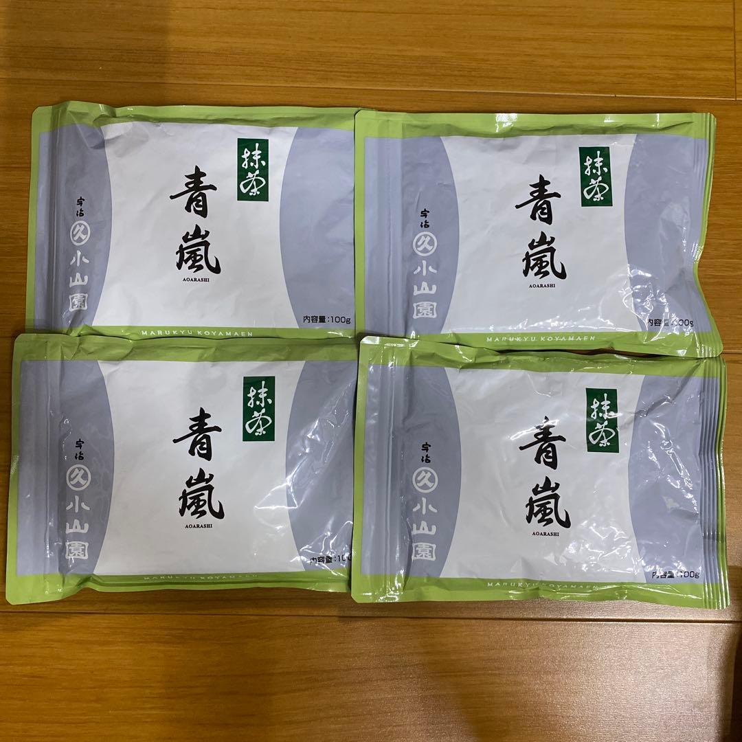 宇治 丸久小山園 抹茶 青嵐 袋入 100g 4袋 小山園 ⑥
