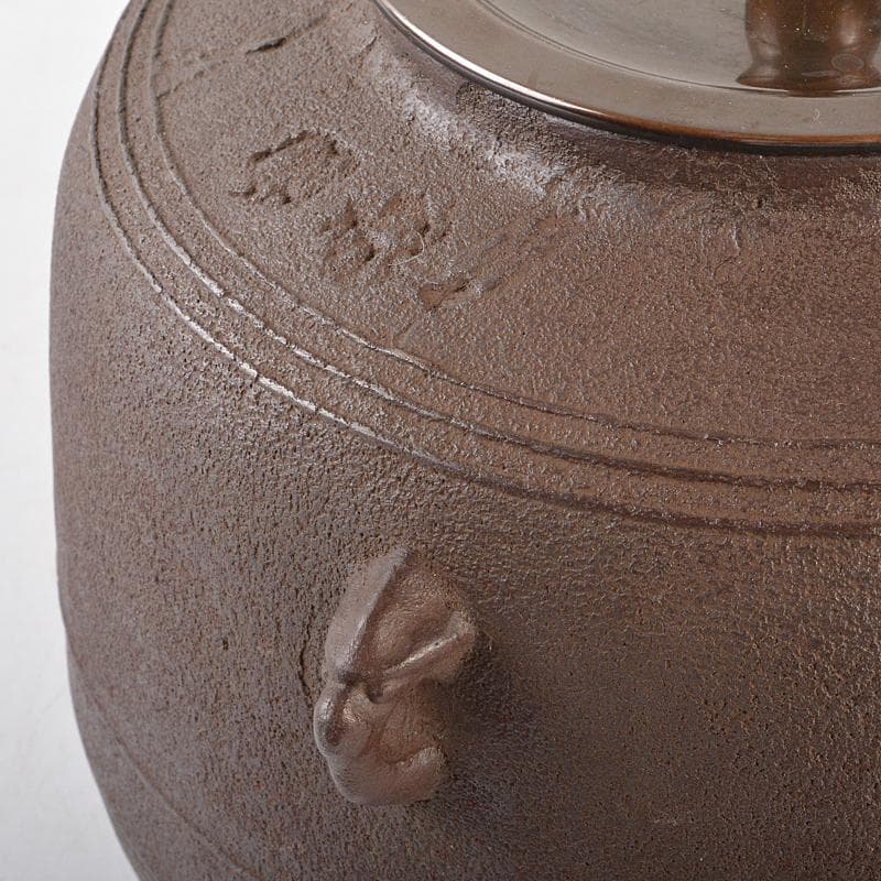 茶道具　釜師　和田美之助造　肩衝釜　共箱　M　R6628B