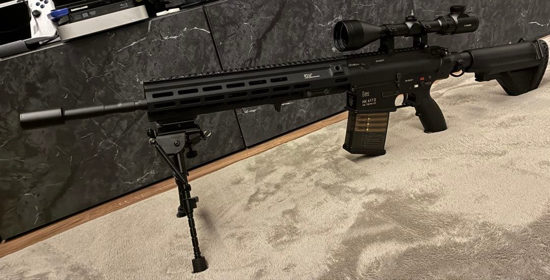 東京マルイ　HK417　ショップ流速フルカスタム　Mlokハンドガード等