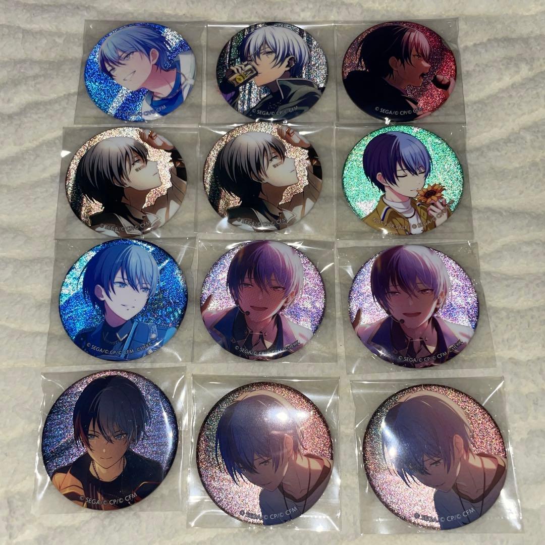 プロセカ 青柳冬弥 グリッター缶バッジ