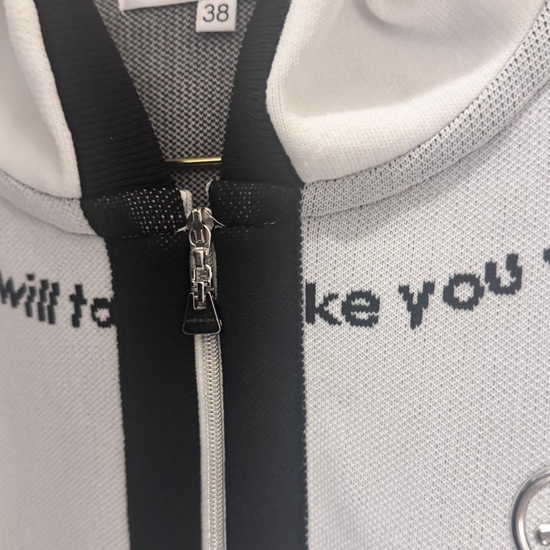 【極美品】MARK&LONA フルジップ ニットパーカー 38