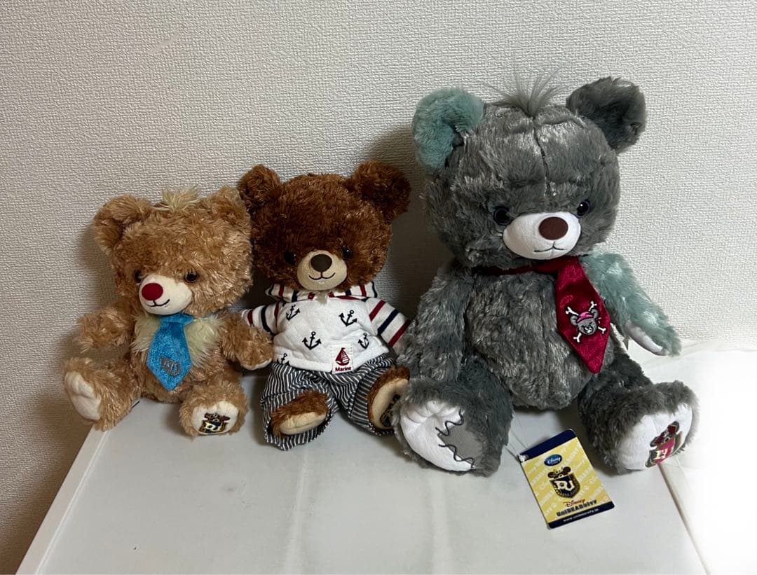 ユニベアシティのぬいぐるみセット（モン、ブラン、ソルト）