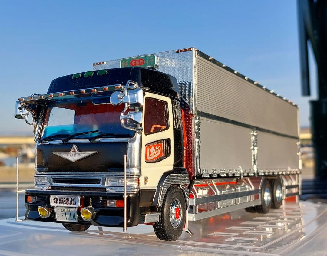 デコトラプラモデル アオシマ 1/32 スーパーグレート ウィング 造りボディ