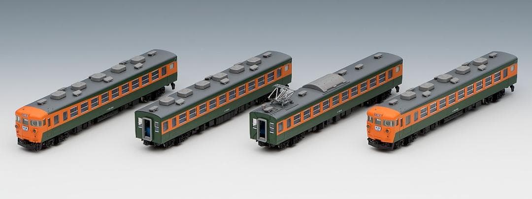 新品未使用TOMIX98344 153系急行電車 （冷改車・高運転台） 基本4両