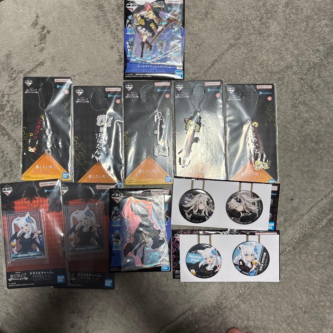一番くじ　ホロライブ　白上フブキ　大神ミオ　フィギュア　他