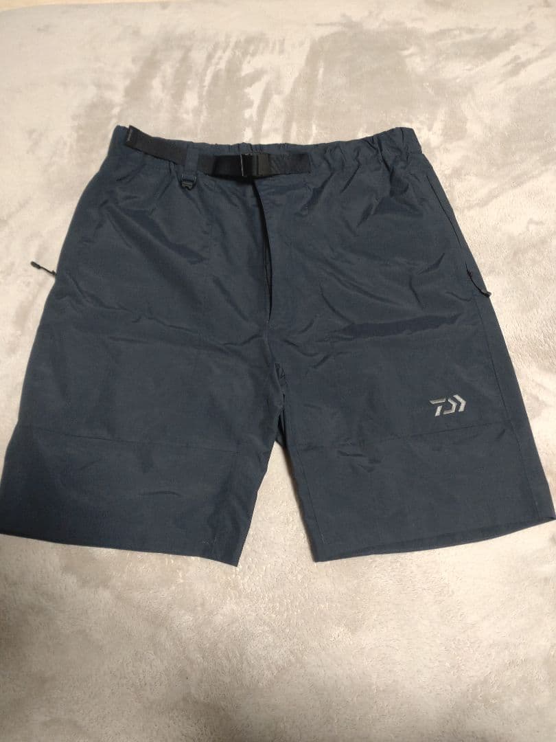 ダイワ　レインマックス　リップストップショートパンツ ブラック XL