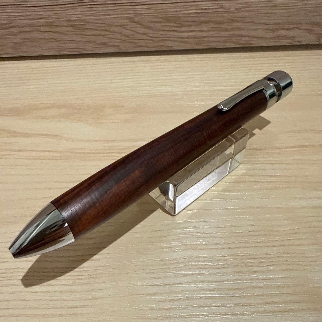 工房楔　グラッソ（多機能ペン）　シアメースローズウッド　クリップ跡有り