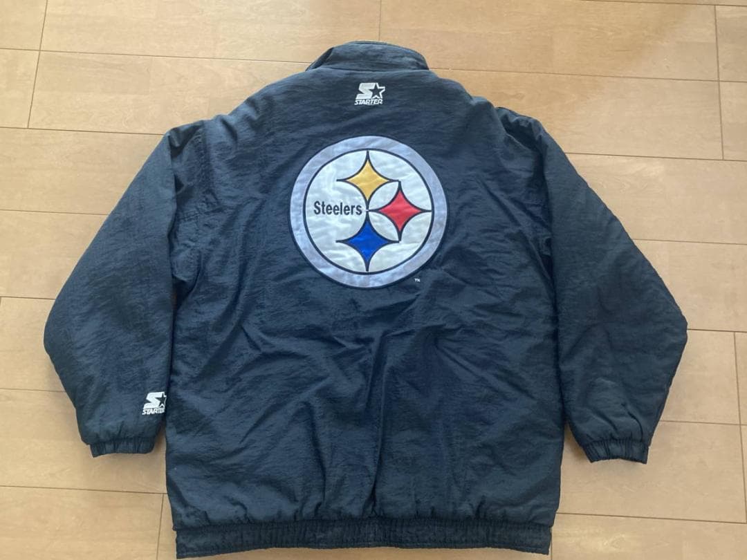 米Mサイズ ナイロン ジャケット メンズ NFL ピッツバーグスティーラーズ