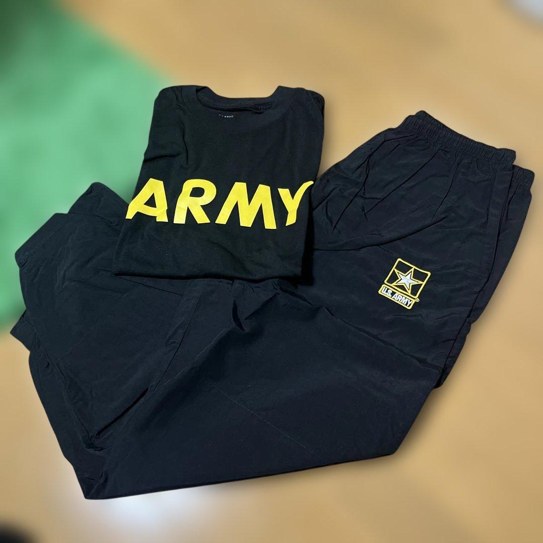 us army apfu トレーニングパンツ　Tシャツ　セット　ミリタリー　実物