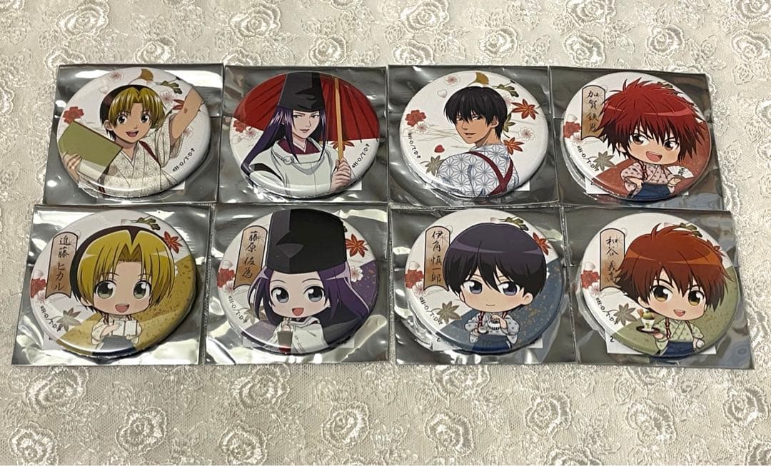 ヒカルの碁　缶バッジ　アニメイト　カフェ　8種セット　ヒカル　佐為　伊角　加賀