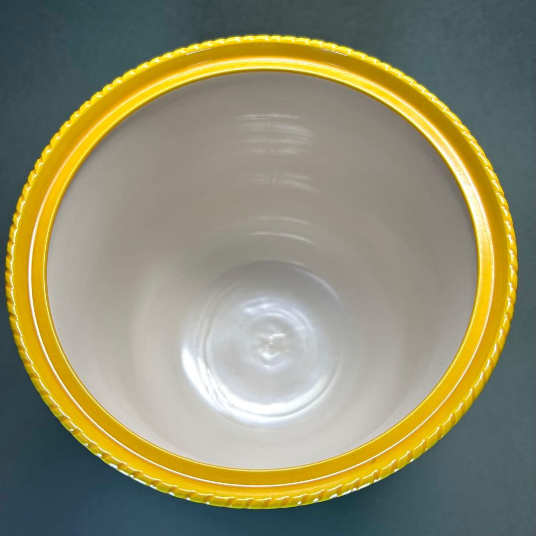 水指　『中村翠嵐　而妙斎書付』　黄交趾　ミル貝　お茶道具　書付箱　共箱