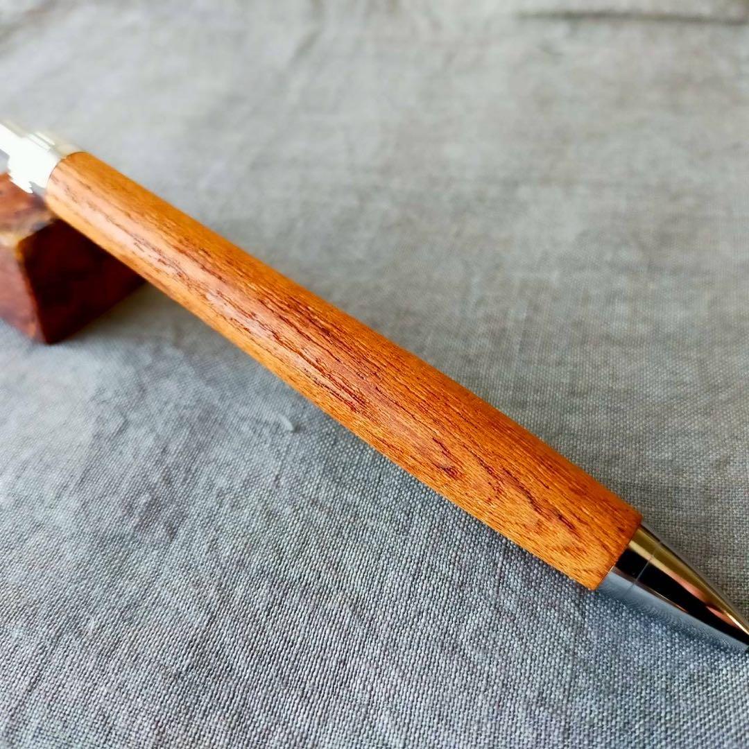 伊勢神宮　欅　ハンドメイド　木軸ボールペン　G2　天然木　シルバー