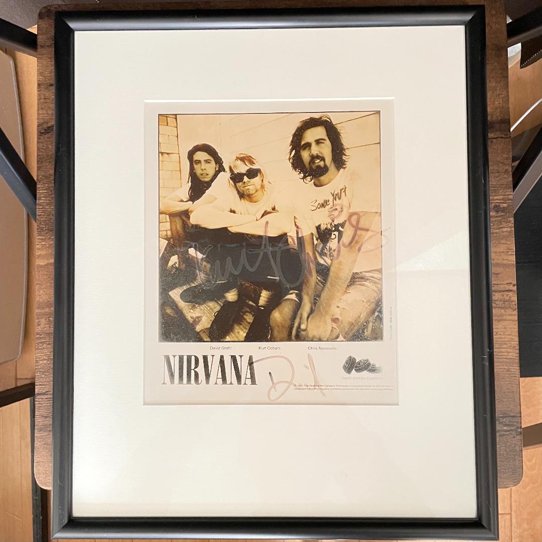 Nirvana ニルヴァーナ サイン入りフォトフレーム