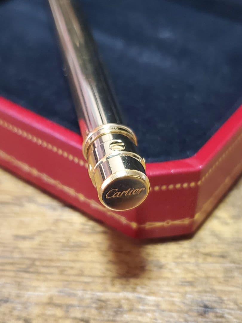カルティエ サントス ボールペン ST150183 ゴールド