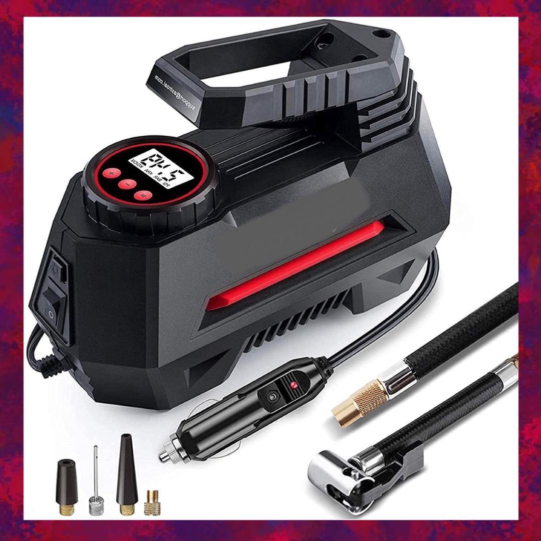 ❤車やバイクのタイヤはもちろん幅広い用途で大活躍♪❤電動エアコンプレッサー