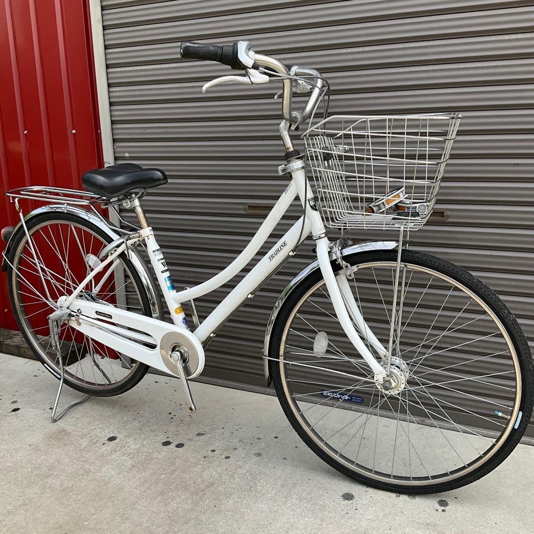 【前橋市内引渡】ママチャリ 26インチ自転車 6段変速/カゴ/鍵/ライトなし