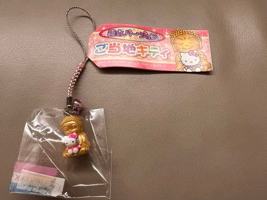 希少【ご当地キティ】鎌倉バージョン　大仏　根付け　ストラップ