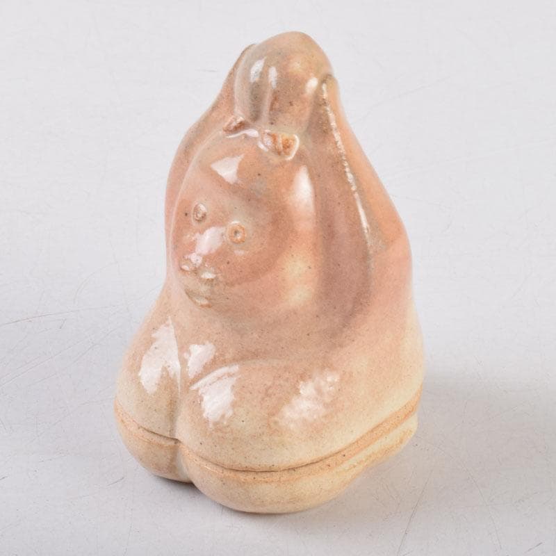 茶道具　朝日焼　七十四代　松林豊斎作　干支　申香合　共箱　V　8597