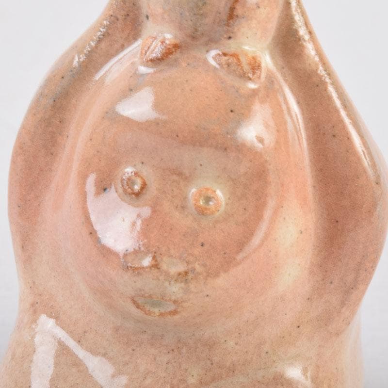 茶道具　朝日焼　七十四代　松林豊斎作　干支　申香合　共箱　V　8597