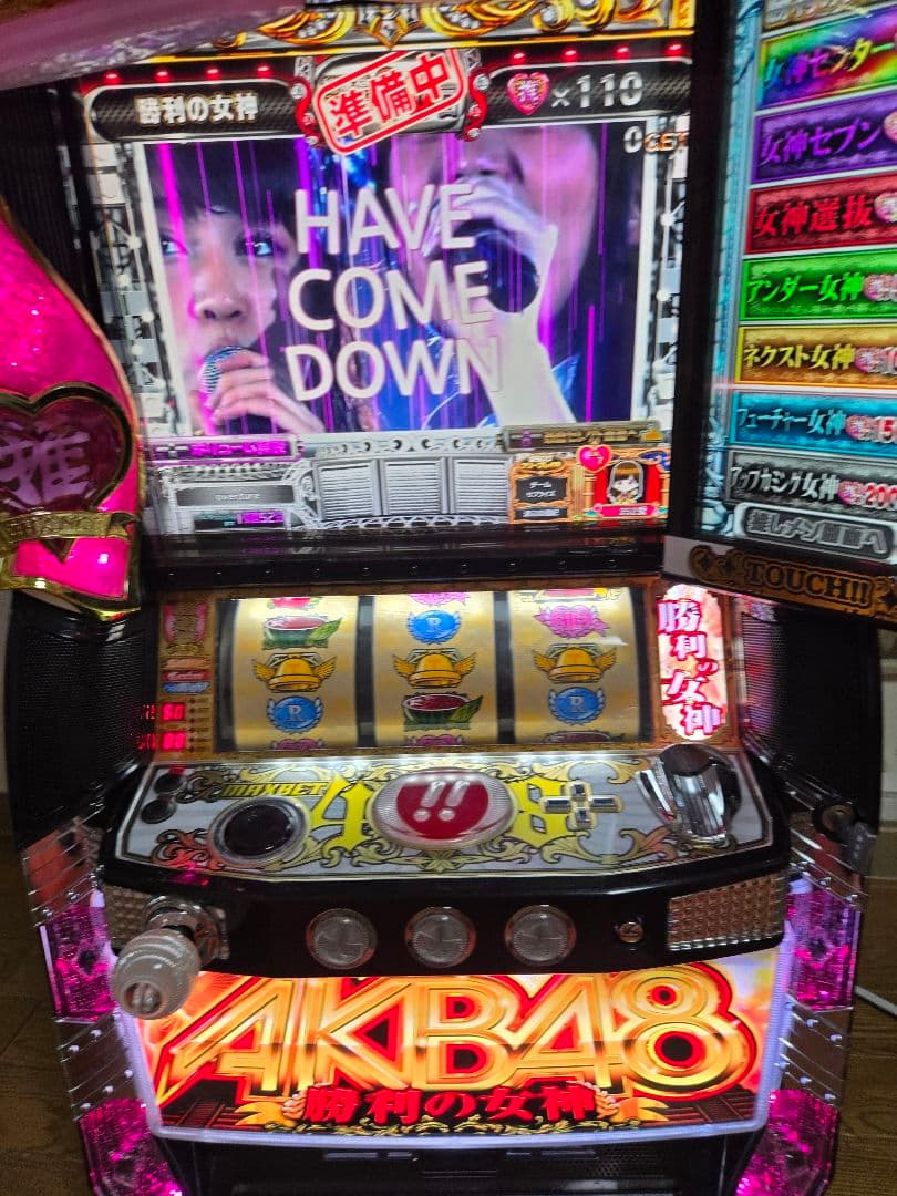 パチスロ実機★ぱちスロAKB48 勝利の女神【不要機付】最終値下げ