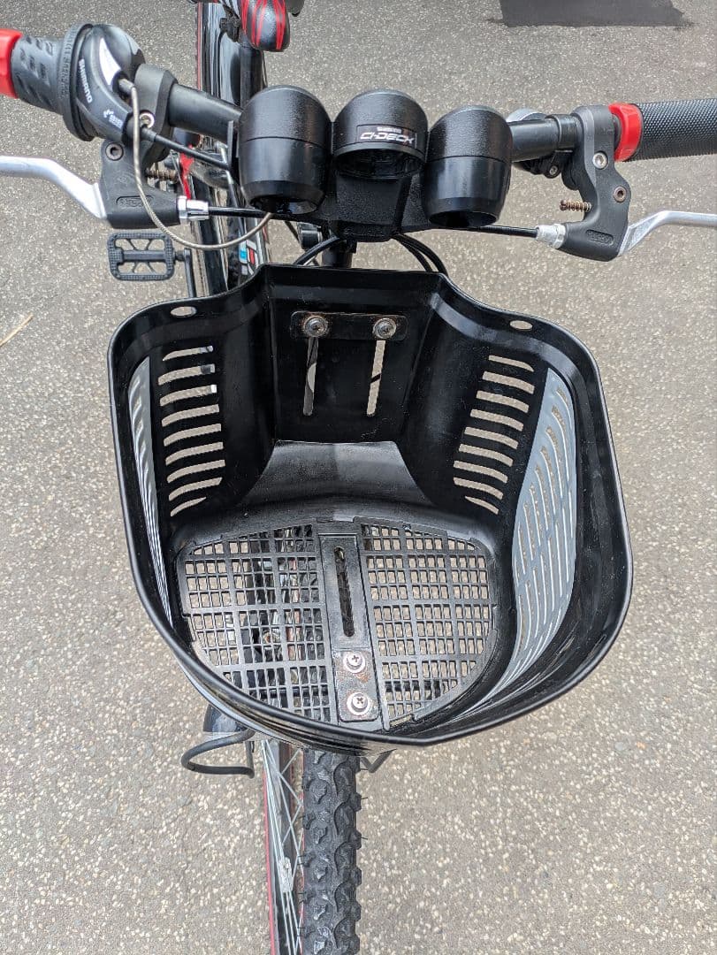 美品 ブリヂストン 自転車 EXJ66 ジュニア ブラック レッド 26インチ