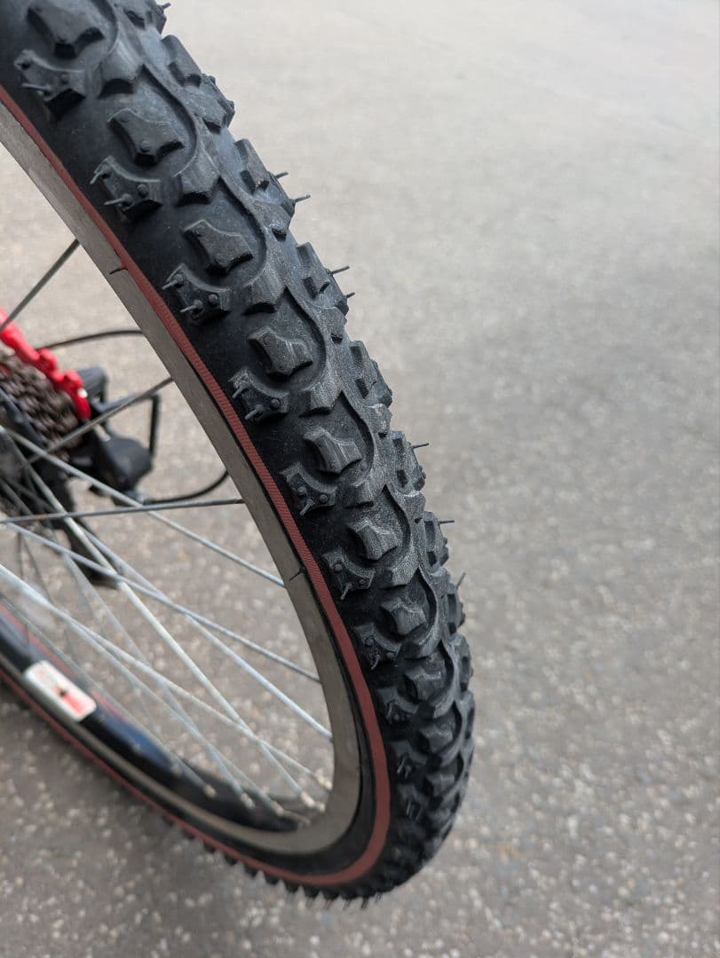 美品 ブリヂストン 自転車 EXJ66 ジュニア ブラック レッド 26インチ