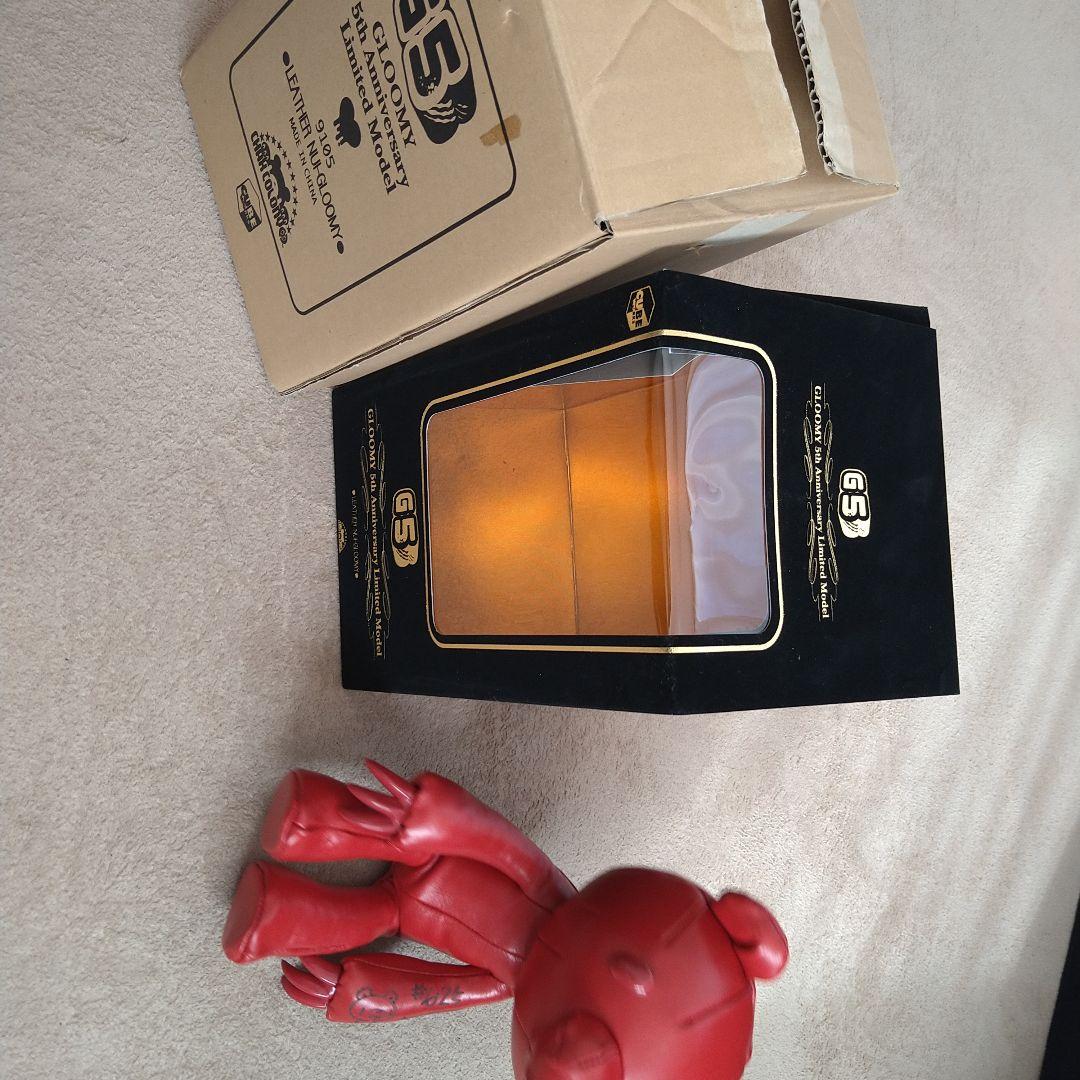 レザーぬいグルーミー　5周年　100体限定　赤　レッド　サイン入り　森チャック