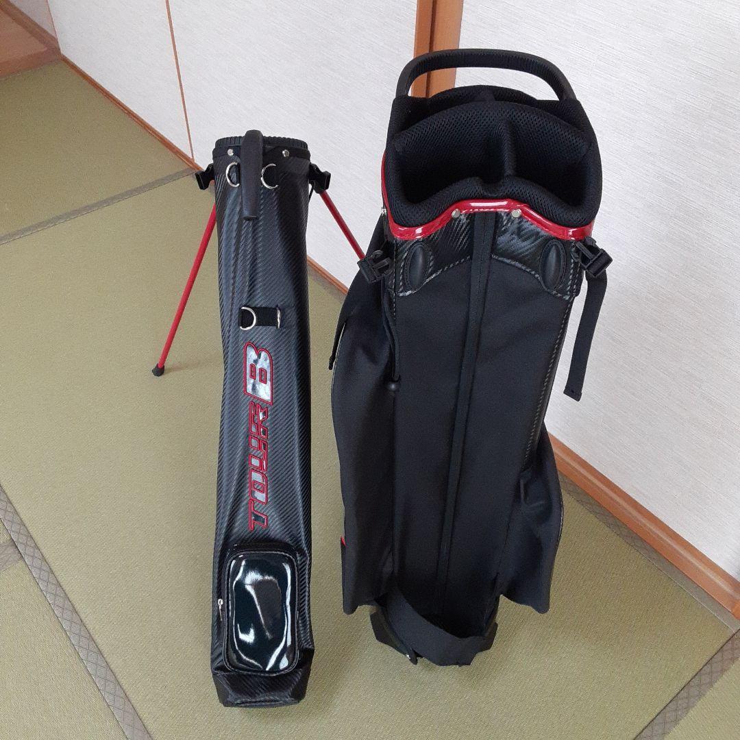 ブリヂストン TOUR B キャディバッグ 黒/赤
