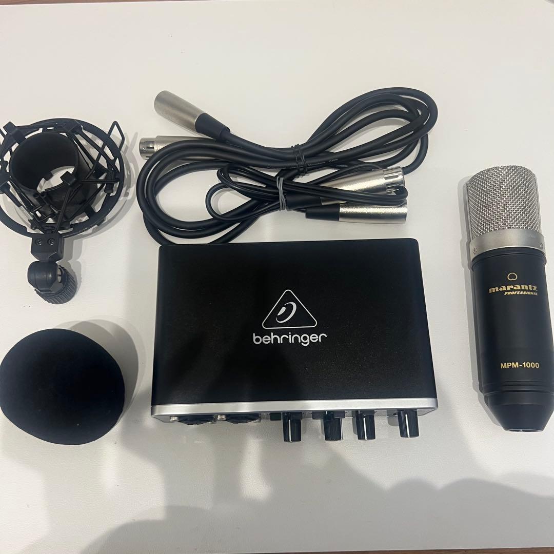 Behringer UMC202HD オーディオインターフェイス マイクセット