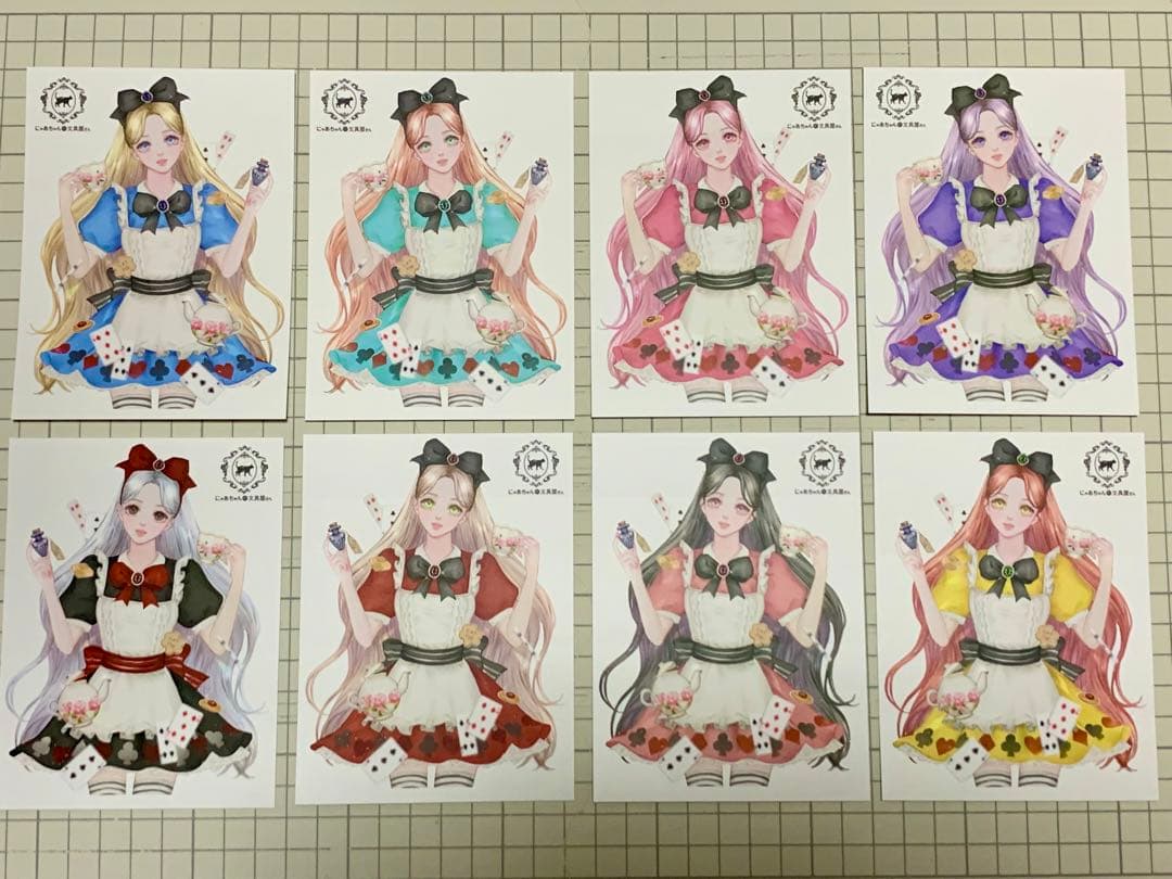 N042 人物ステッカー  女の子 にゃあちゃんの文具屋さん